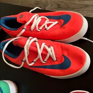Nike Kids Red and Blue Sneakers